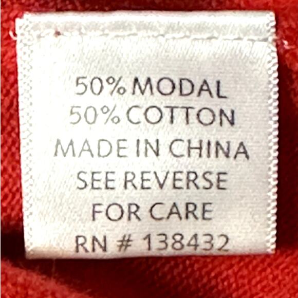 ModCloth Classic Women Size 2X Red Navy Trim Button Up V Neck Cardigan Sweater - Picture 6 of 7